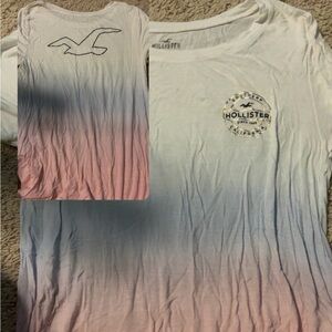 Hollister Kids Ombre T-Shirt - Blue and Pink